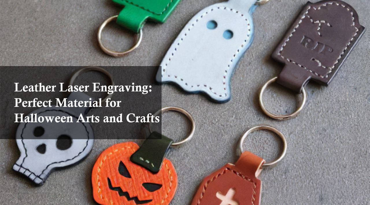 leather laser engraving for halloween