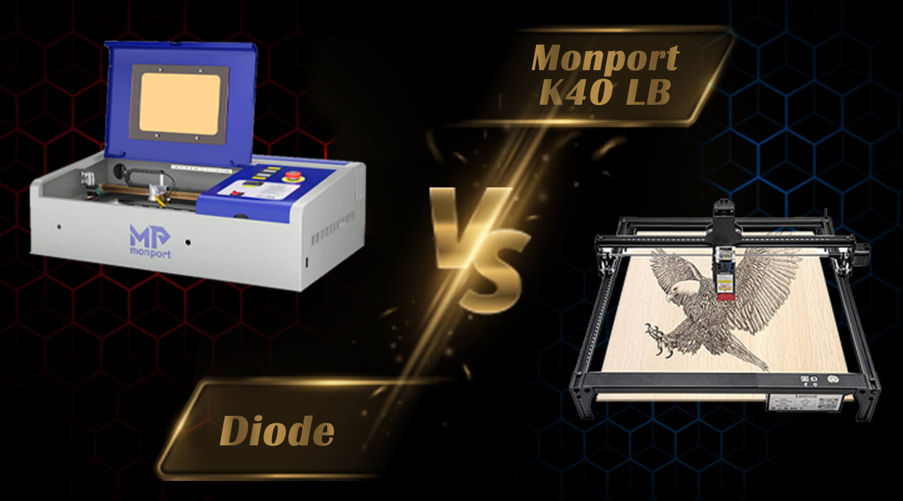 Monport 55W VS OMTech Polar 50W Desktop Laser Cutter, Who Leads