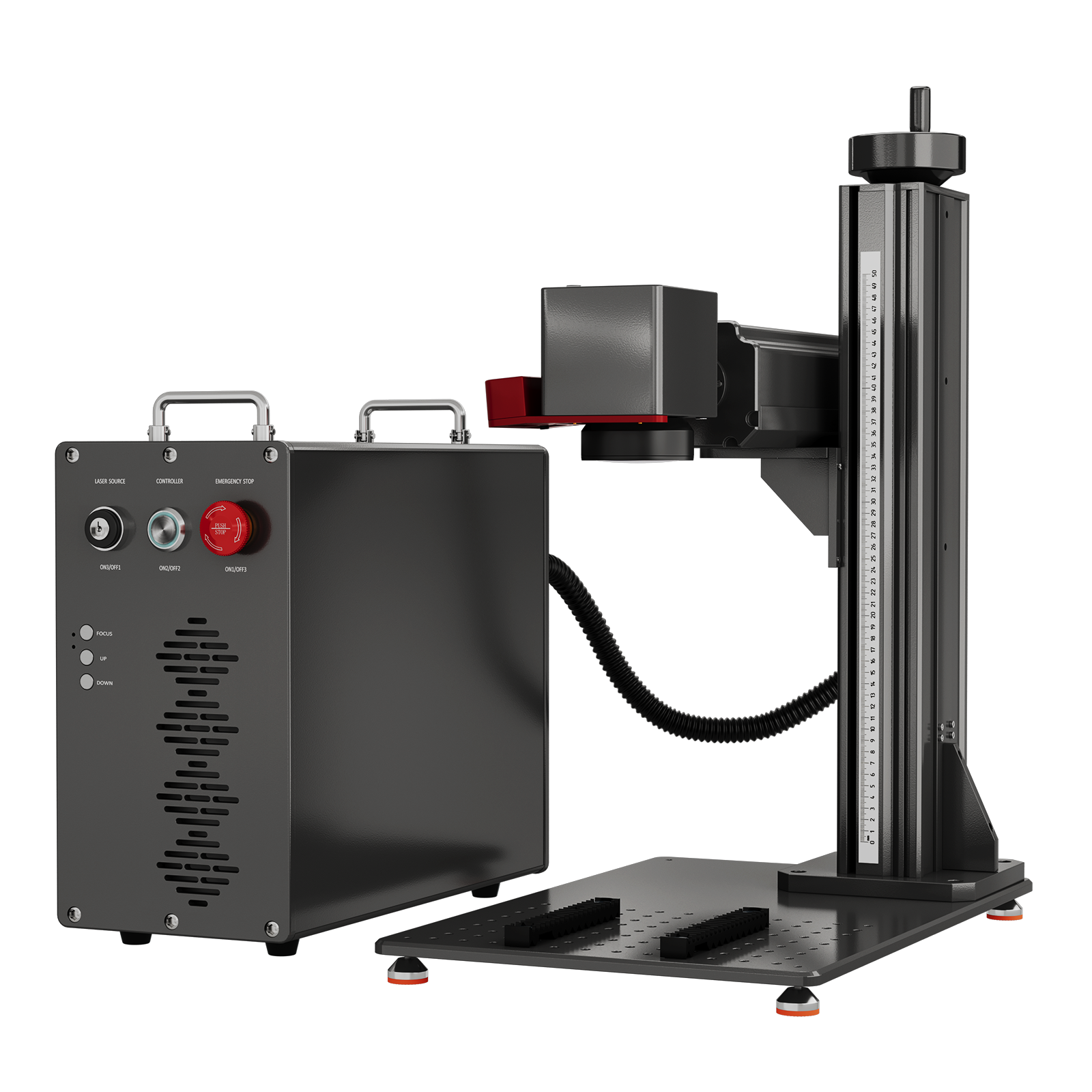 Monport GPro Vision Split MOPA Fiber Laser Engraver with Color Marking & Auto Focus