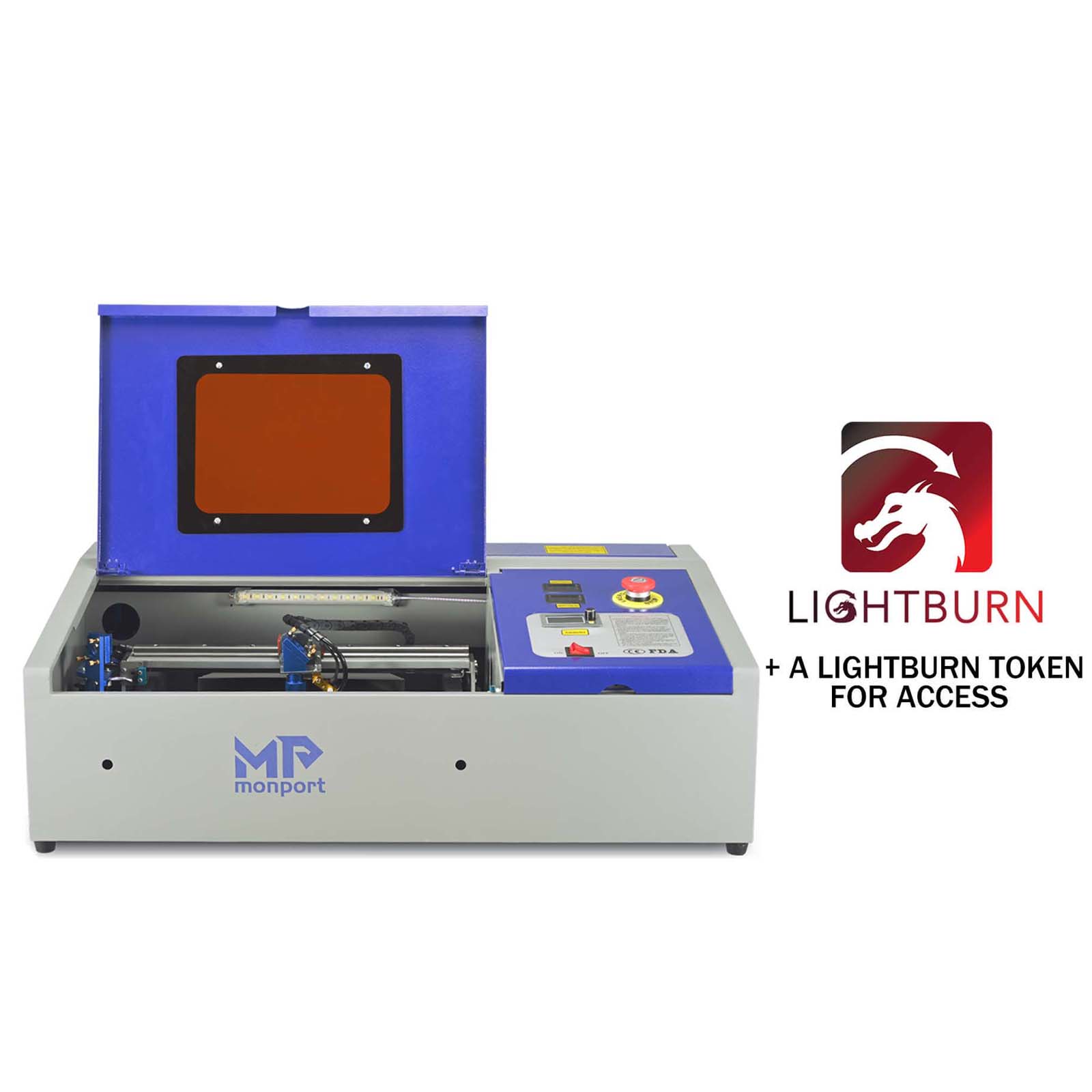 Monport 40W Pro Lightburn-Supported with GCode License Key for Lightburn  Software