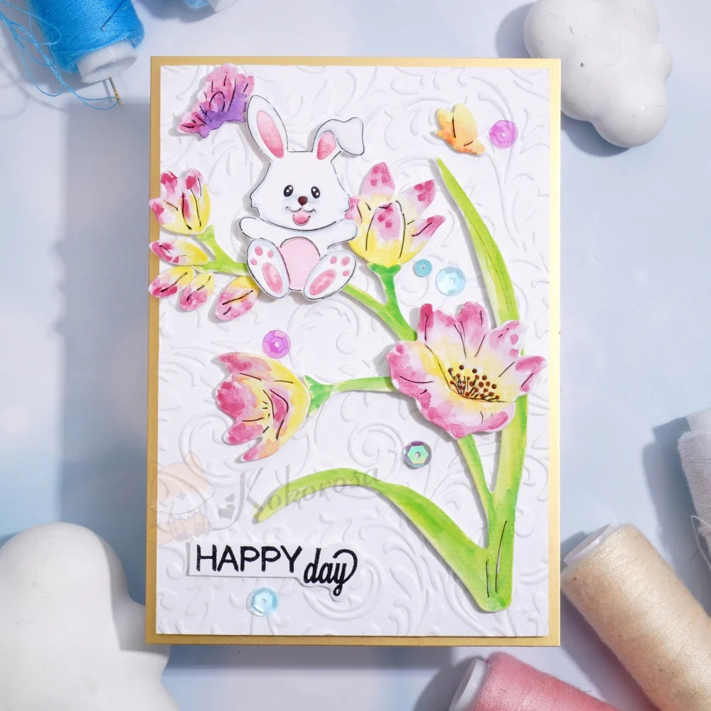 Bunny on the Flower