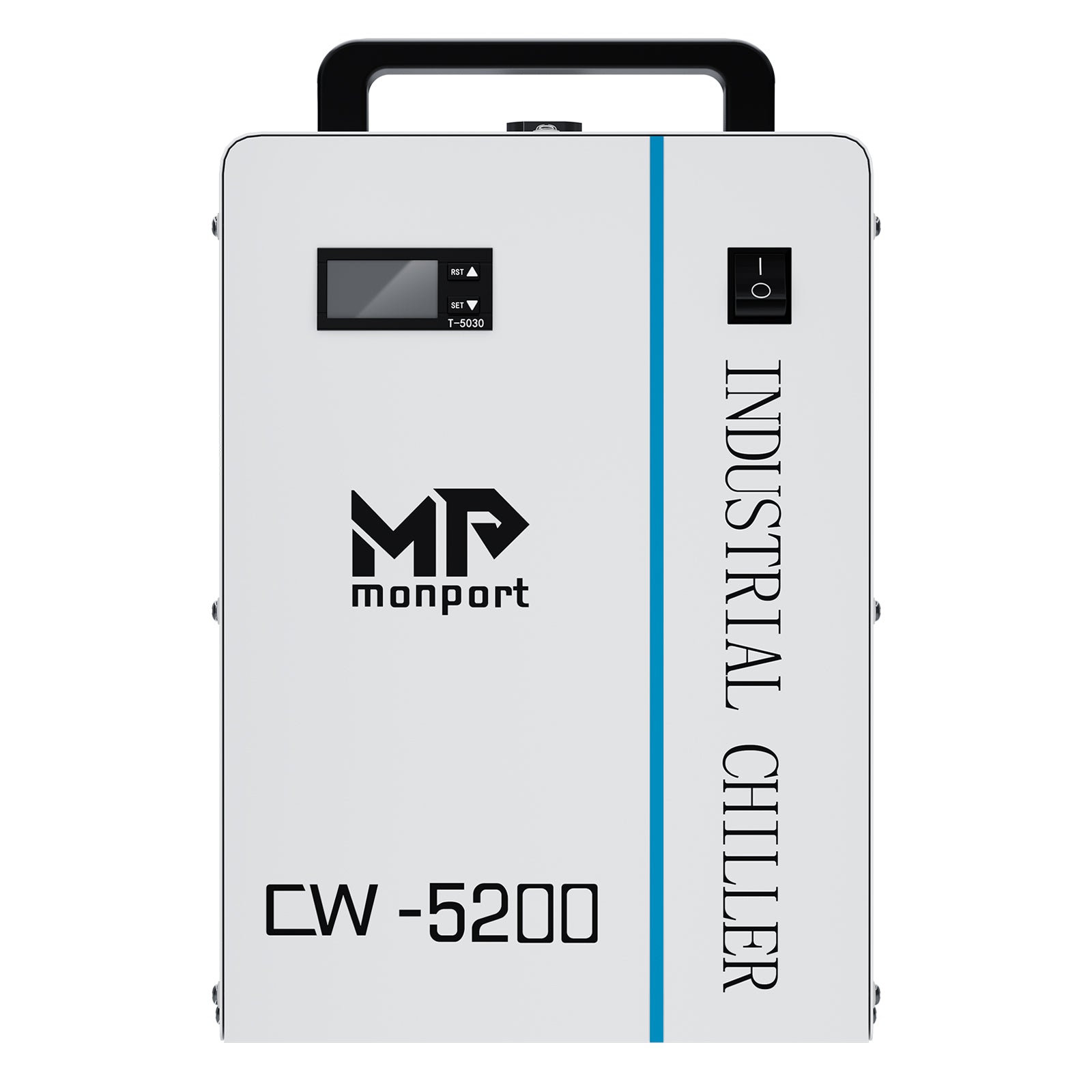 Monport 6L CW-5200 Industrial Water Chiller for 40W-150W CO2 Laser Engraver