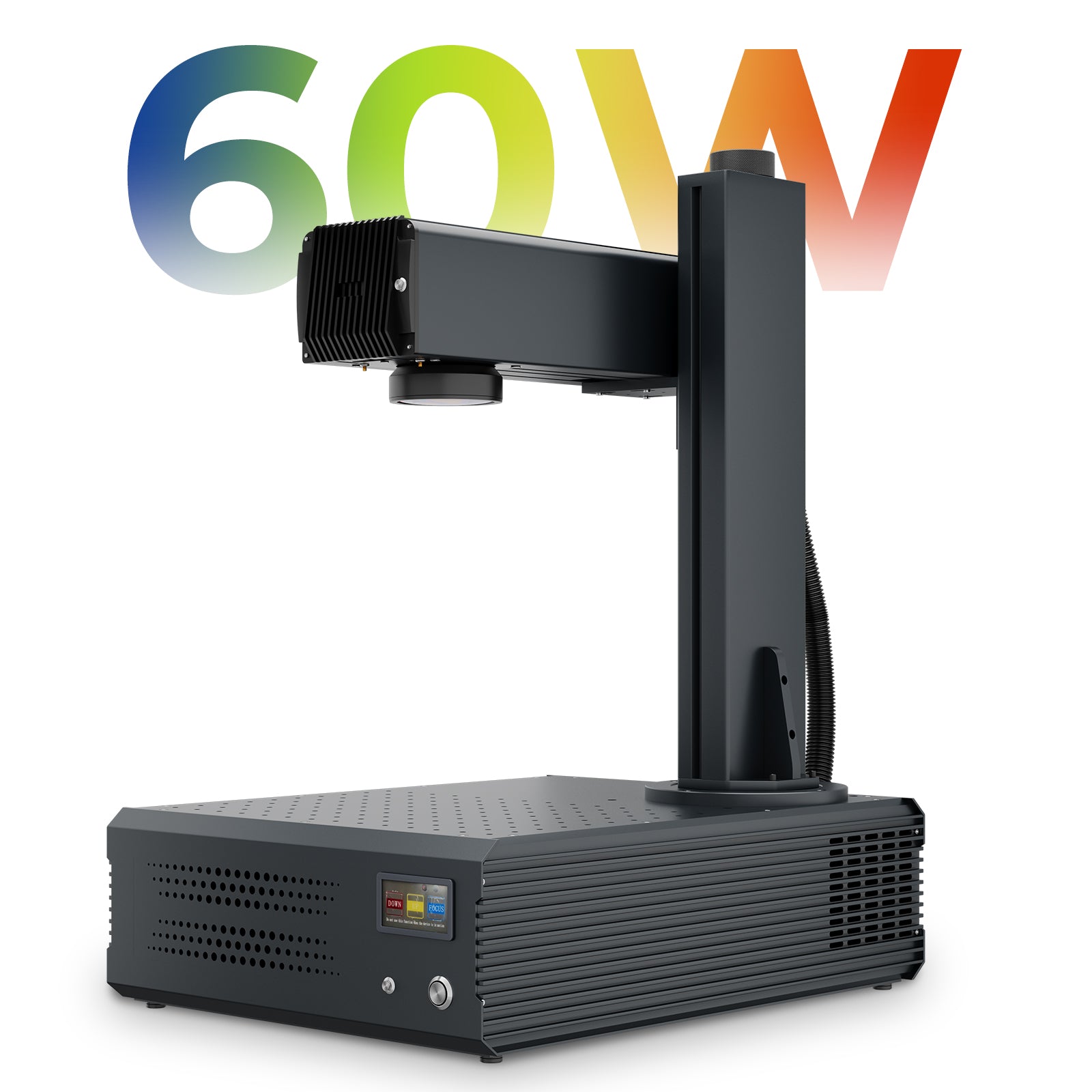 60W integrated MOPA fiber laser engraver compact metal marking machine