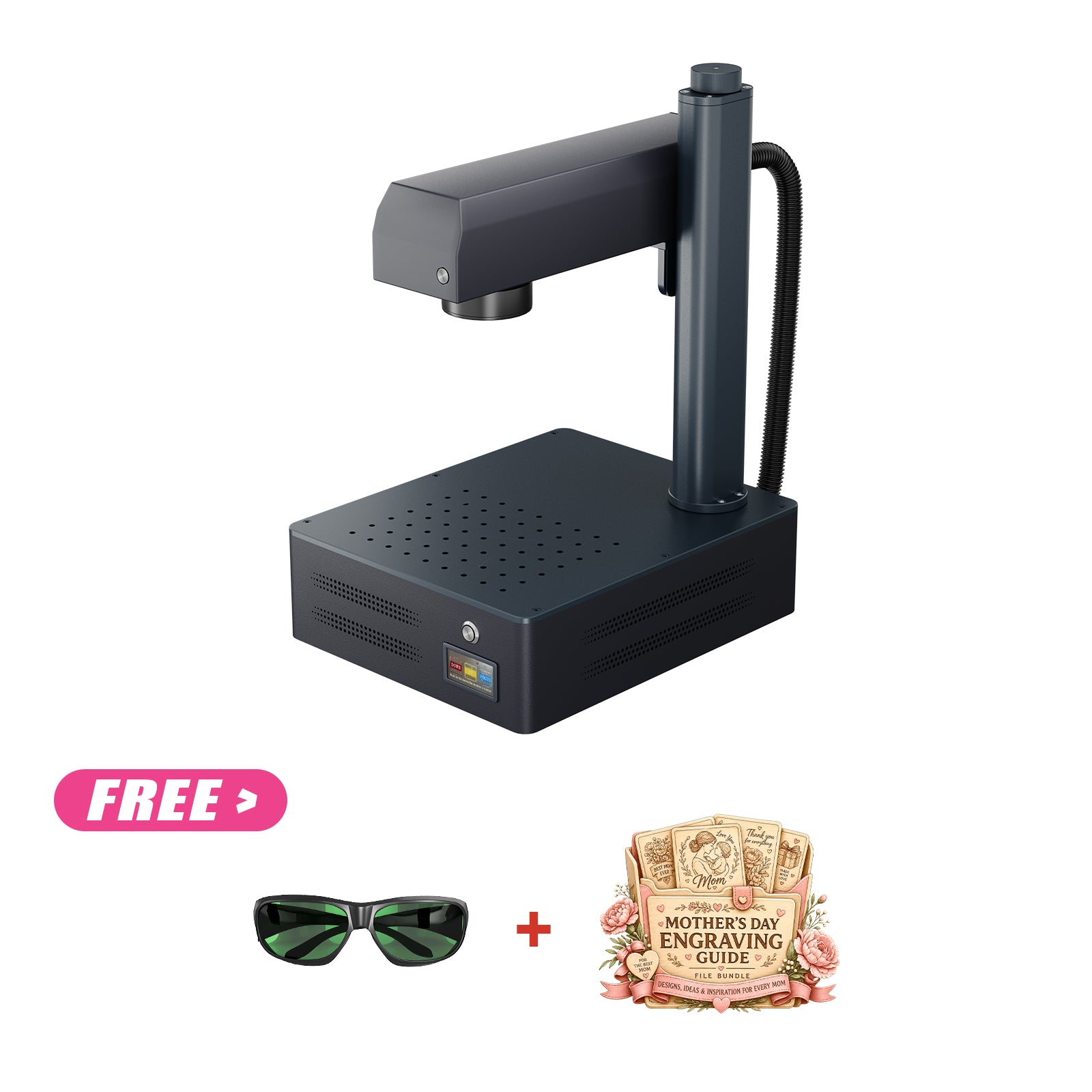 Monport GM 30W Pro Integrated JPT MOPA Fiber Laser Engraver & Marking Machine with AutoFocus