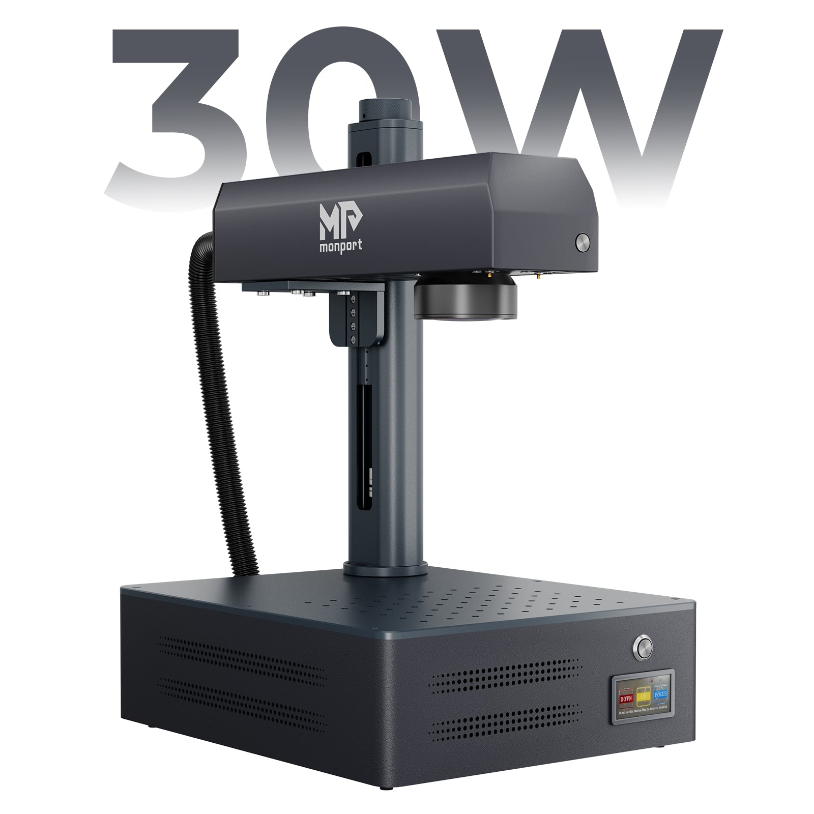 Monport GM 30W Pro fiber laser marking machine for precision metal engraving