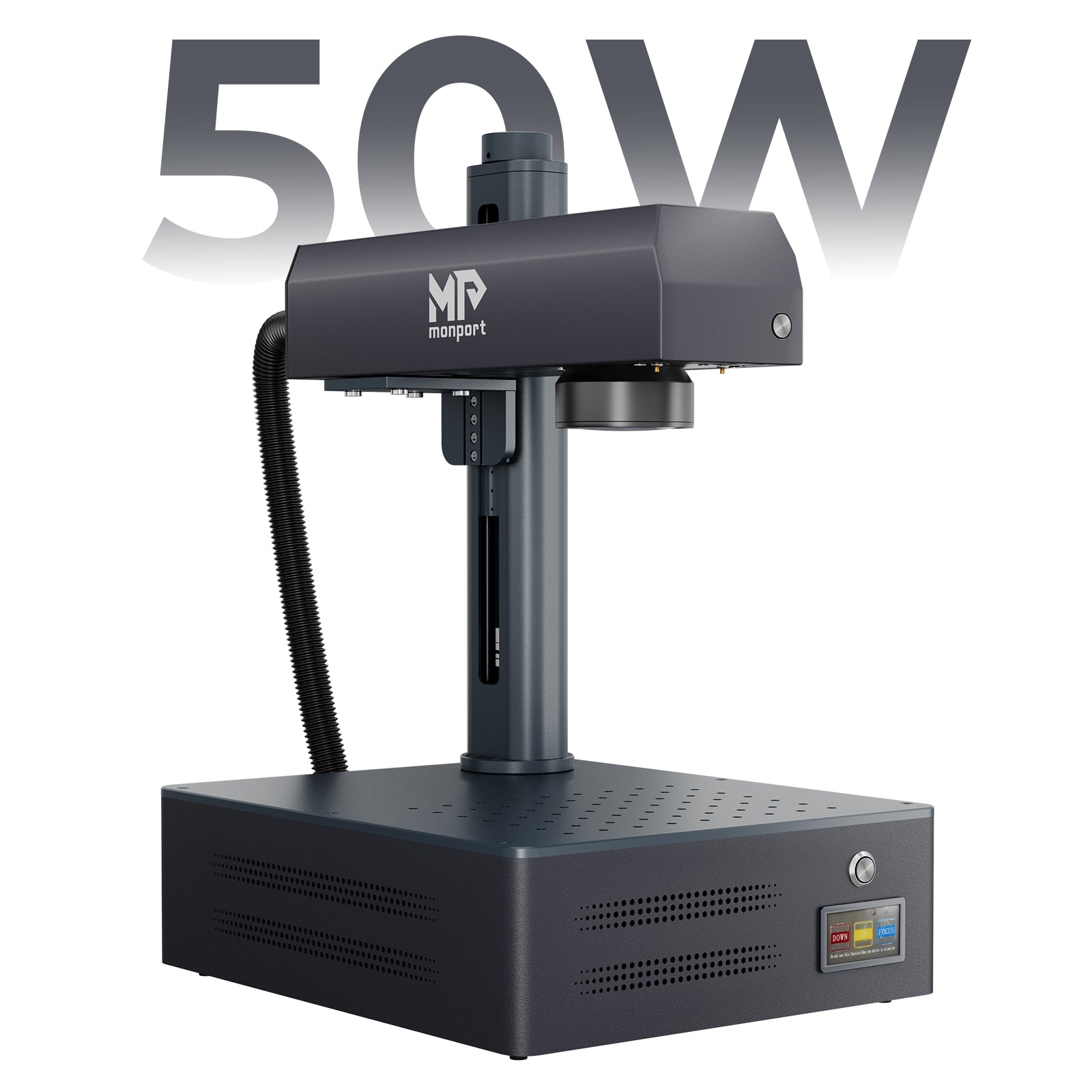 Monport GM 50W Pro fiber laser marking machine for industrial metal engraving