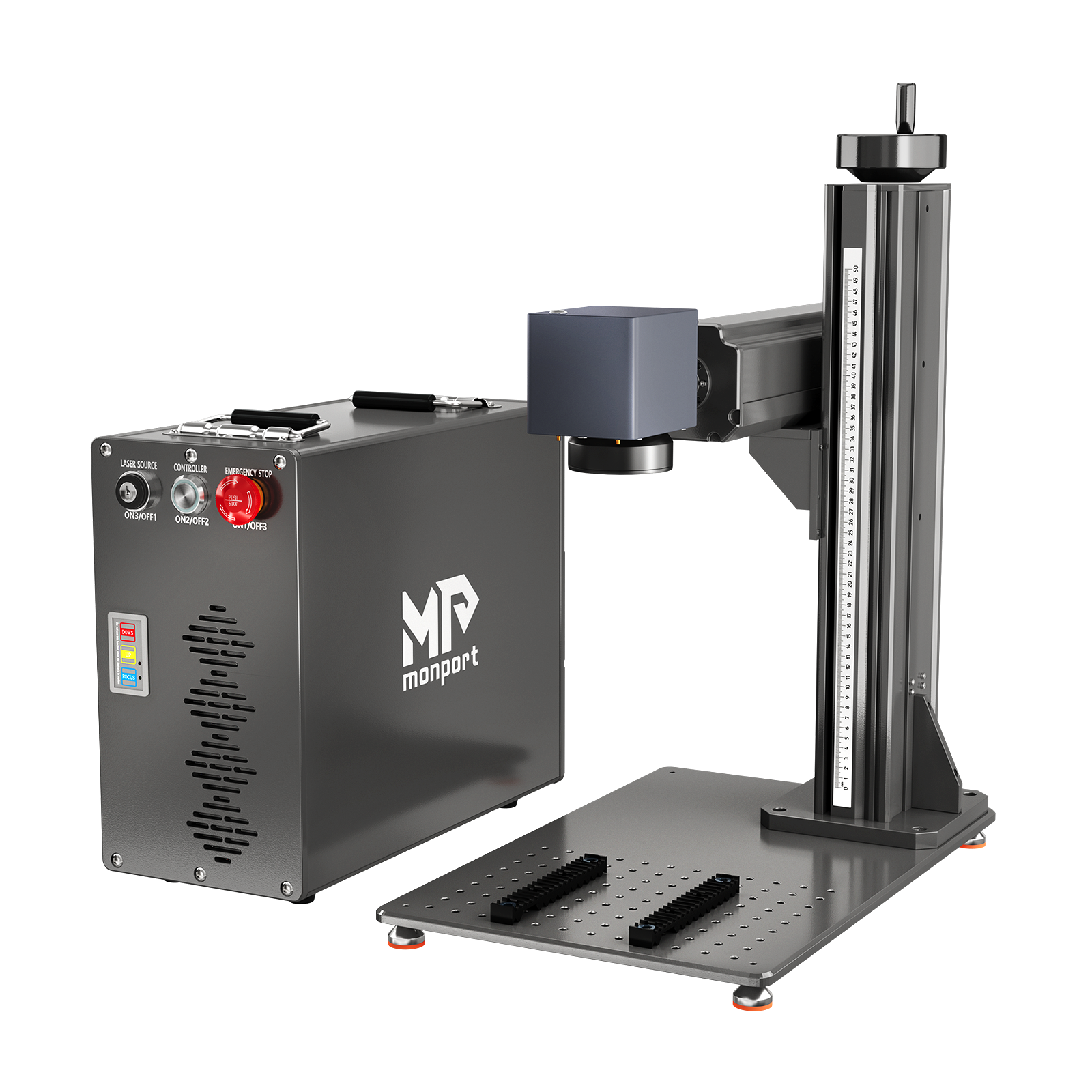 Monport GT 30W Split Fiber Laser Engraver & Marking Machine With AutoFocus (5.9” x 5.9”)