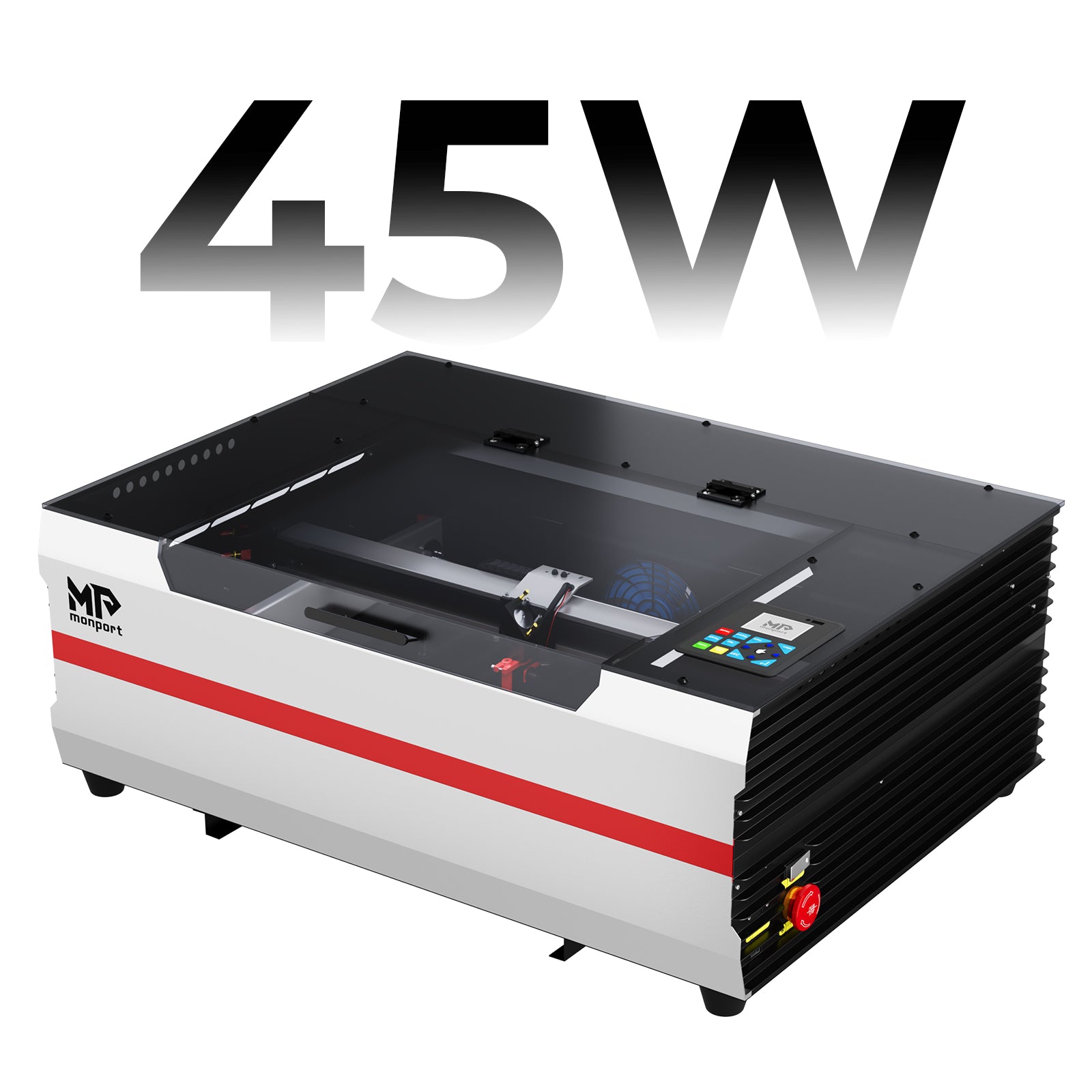 Monport Reno45 Pro 45W Desktop CO2 Laser Engraver & Cutter (16" X 12") with Magnetic Assisted Focus