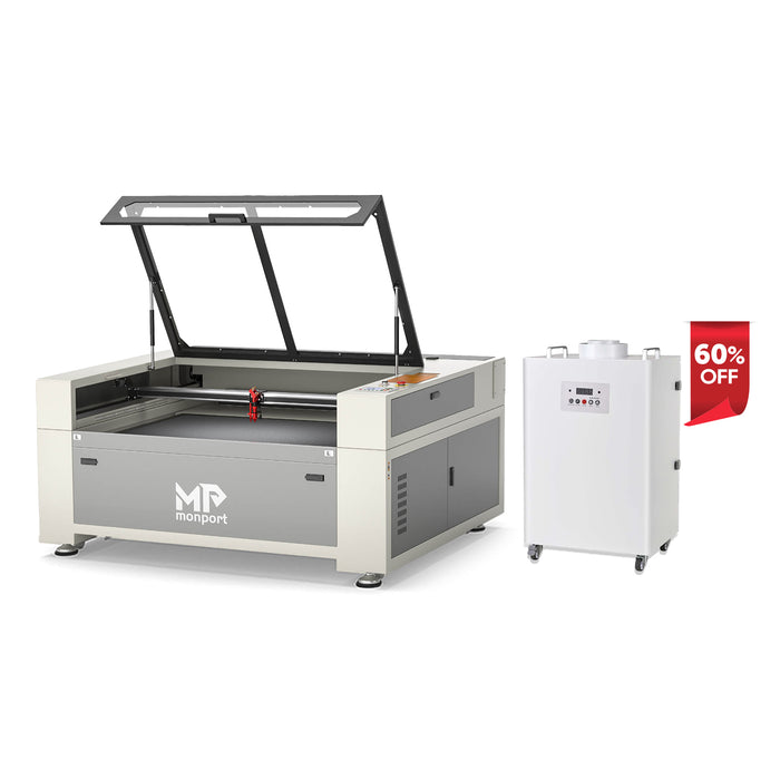 Monport 150W CO2 Laser Engraver & Cutter (64" x 40") with FDA Approved