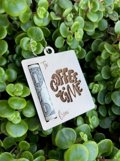 Coffee Time Money Holder Ornament