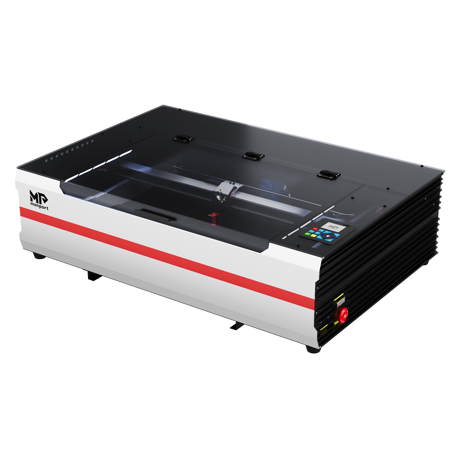 Monport Reno65 Pro 65W Desktop CO2 Laser Engraver & Cutter (24" X 16") with DSP Controller and Magnetic Assisted Autofocus