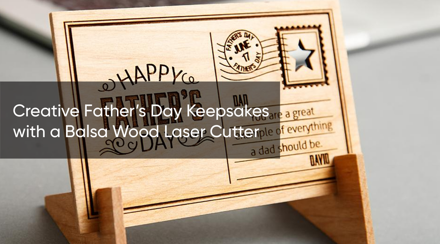 Balsa wood laser cutter