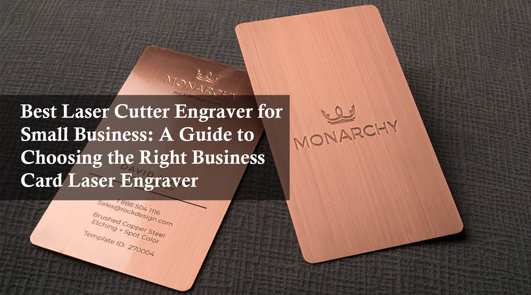 Best Laser Cutter Engraver for Small Business: A Guide to Choosing the Right Business Card Laser Engraver