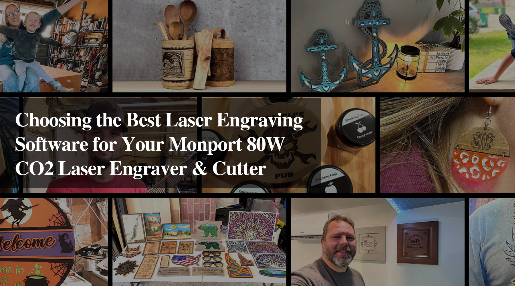 Choosing the Best Laser Engraving Software for Your Monport 80W CO2 Laser Engraver & Cutter
