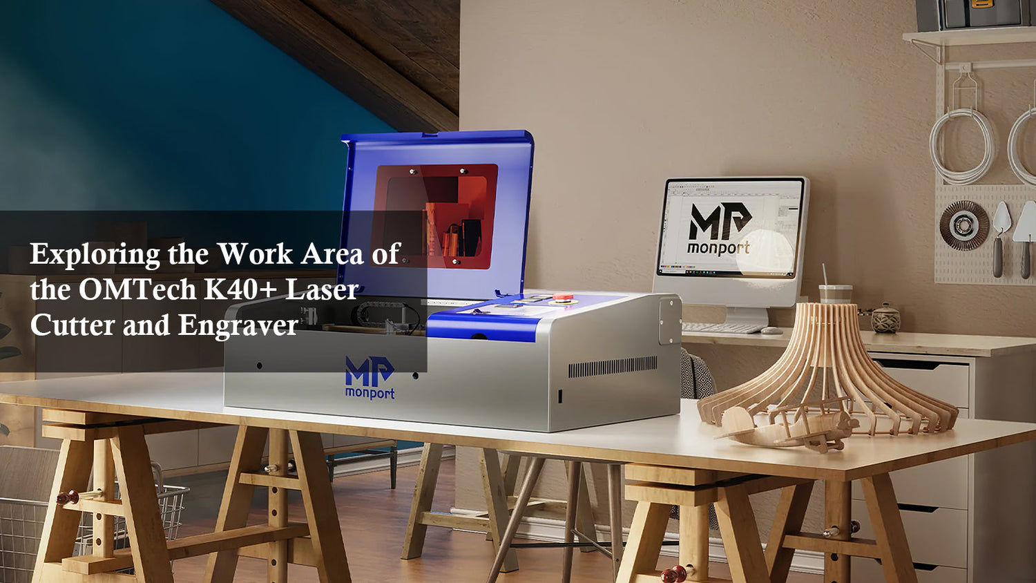 Exploring the Work Area of the OMTech K40+ Laser Cutter and Engraver
