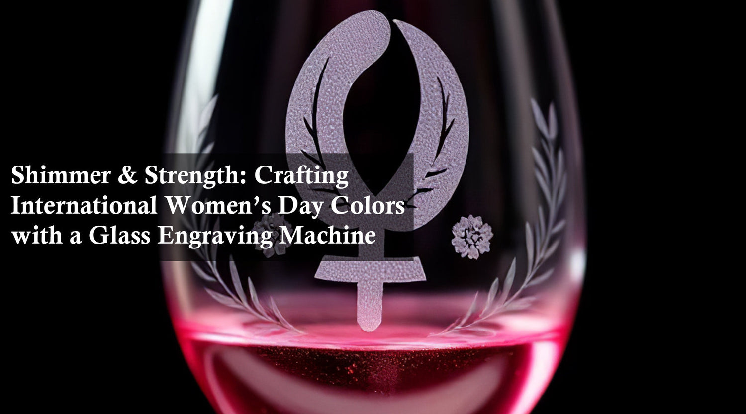 Shimmer & Strength: Crafting International Women’s Day Colors with a Glass Engraving Machine