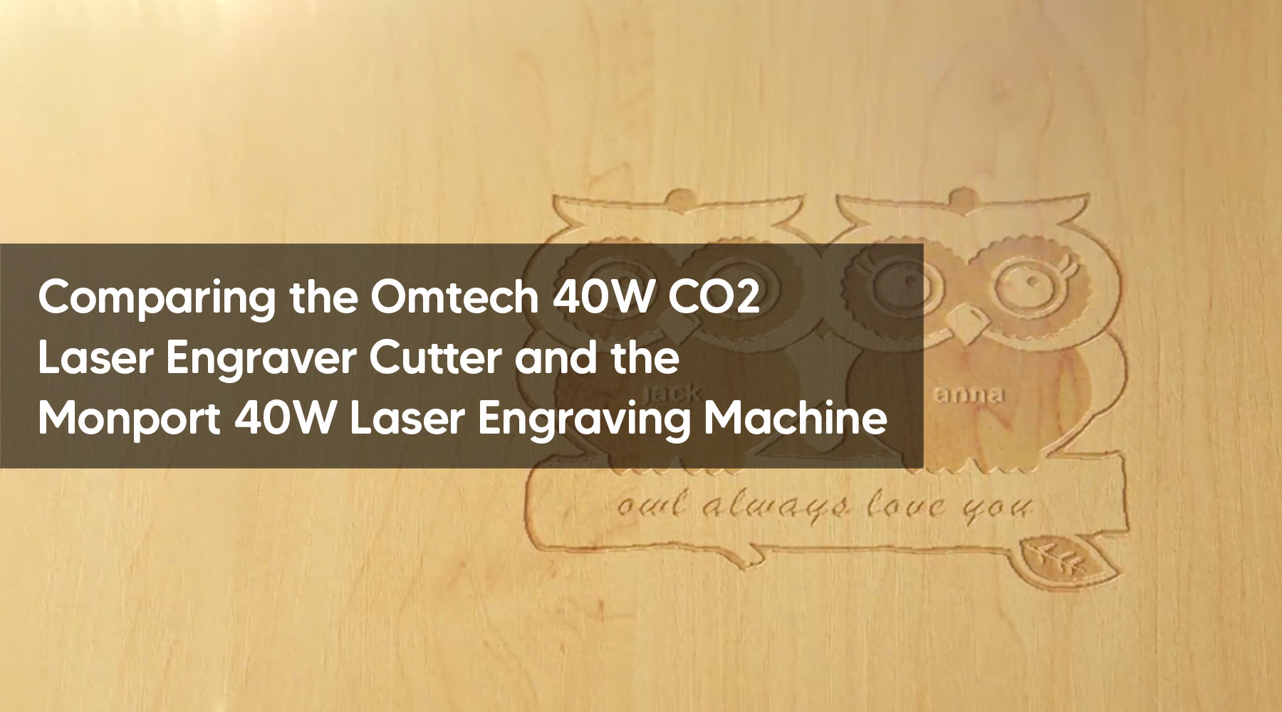 Comparing the Omtech 40W CO2 Laser Engraver Cutter and the Monport 40W Laser Engraving Machine