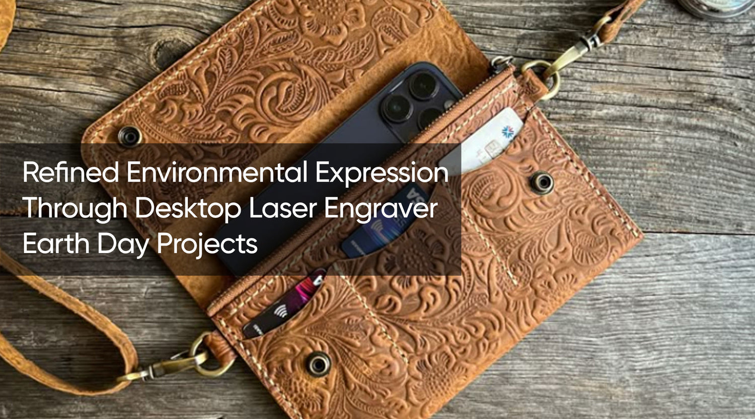 Refined Environmental Expression Through Desktop Laser Engraver Earth Day Projects