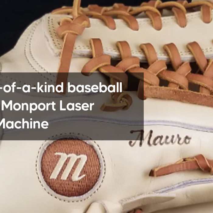 Create one-of-a-kind baseball gloves with Monport Laser Engraving Machine