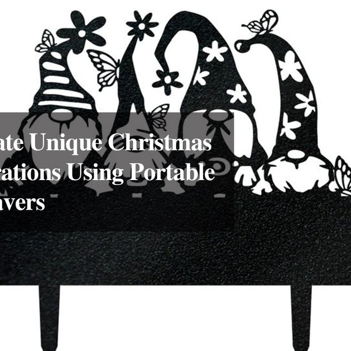 How to Create Unique Christmas Lawn Decorations Using Portable Laser Engravers