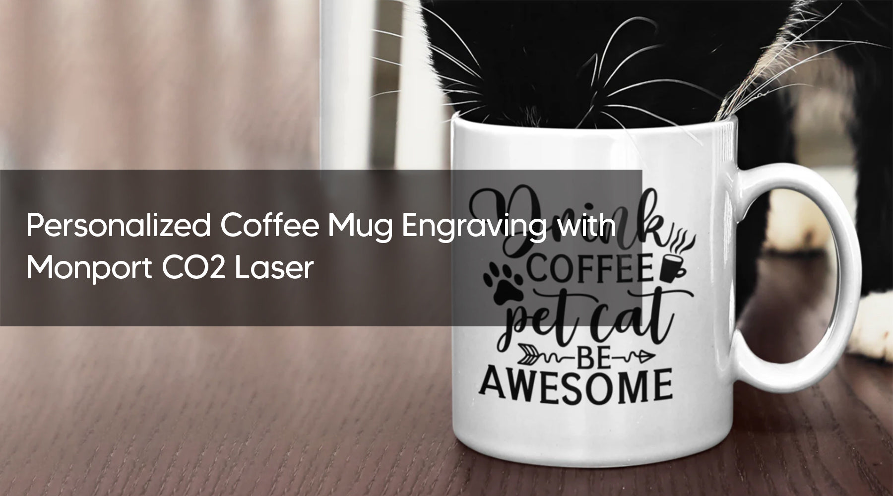 Personalized Coffee Mug Engraving with Monport CO2 Laser