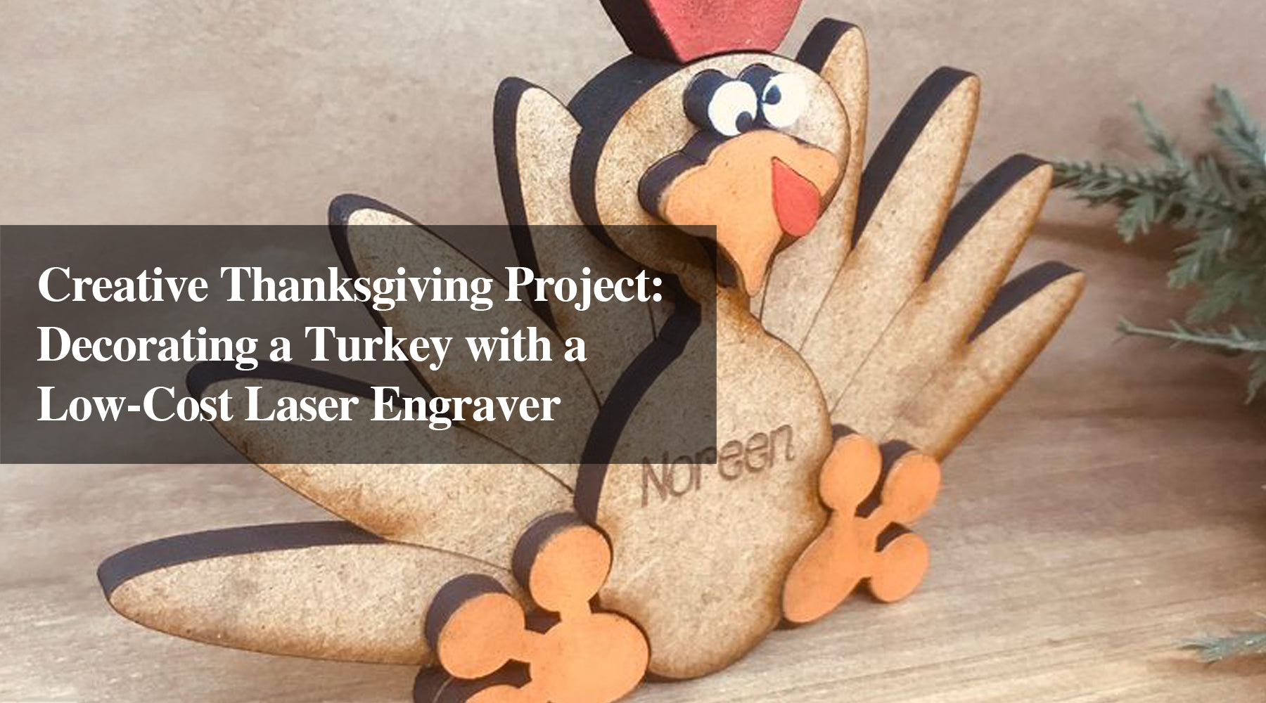 Creative Thanksgiving Project: Decorating a Turkey with a Low-Cost Laser Engraver