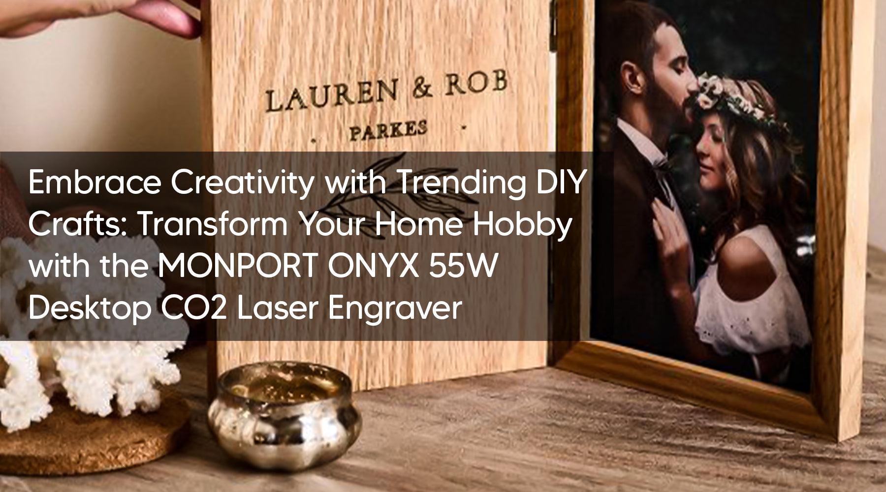 Embrace Creativity with Trending DIY Crafts: Transform Your Home Hobby with the MONPORT ONYX 55W Desktop CO2 Laser Engraver