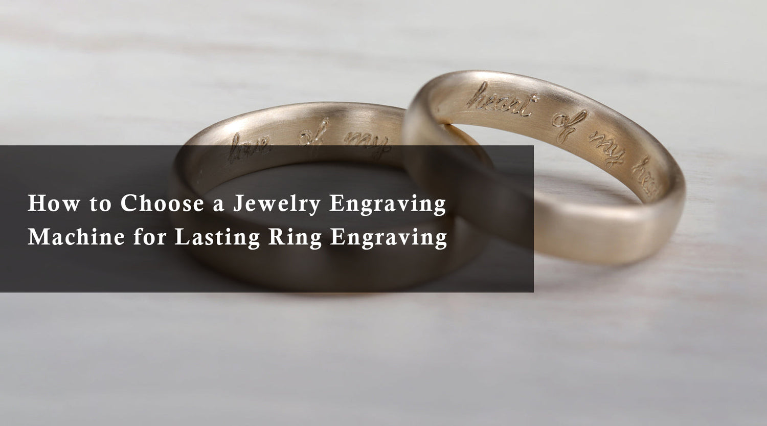 How to Choose a Jewelry Engraving Machine for Lasting Ring Engraving