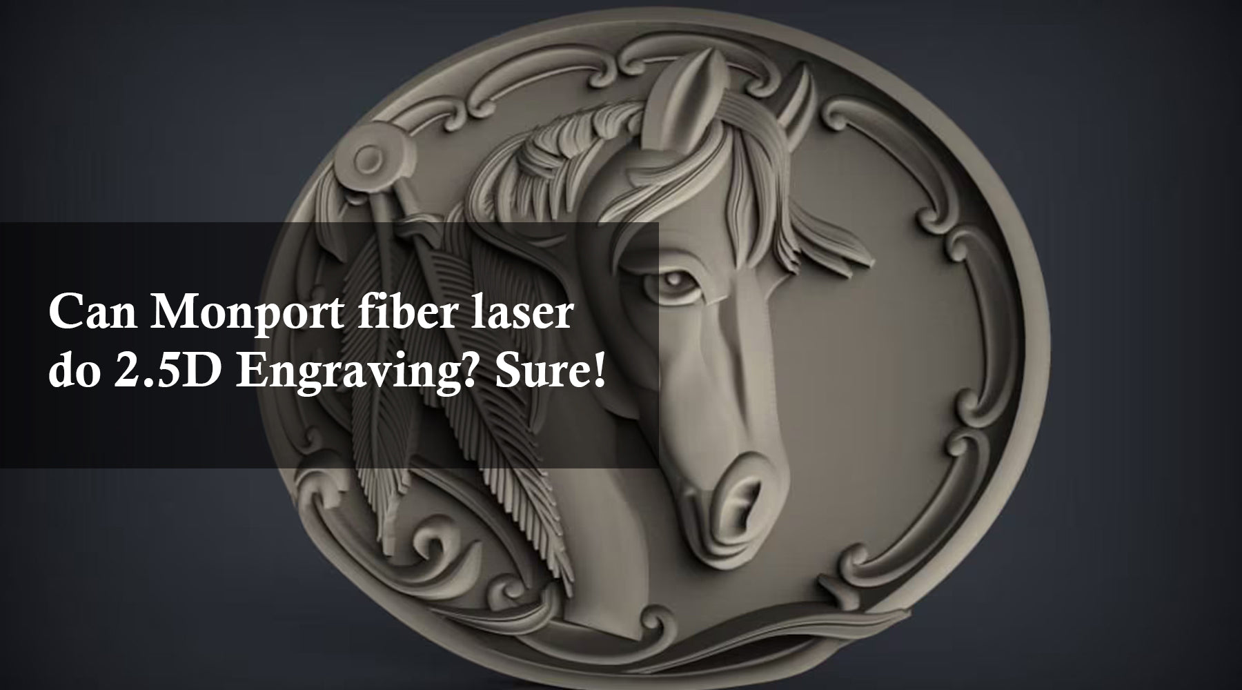 Can Monport fiber laser do 2.5D Engraving? Sure!