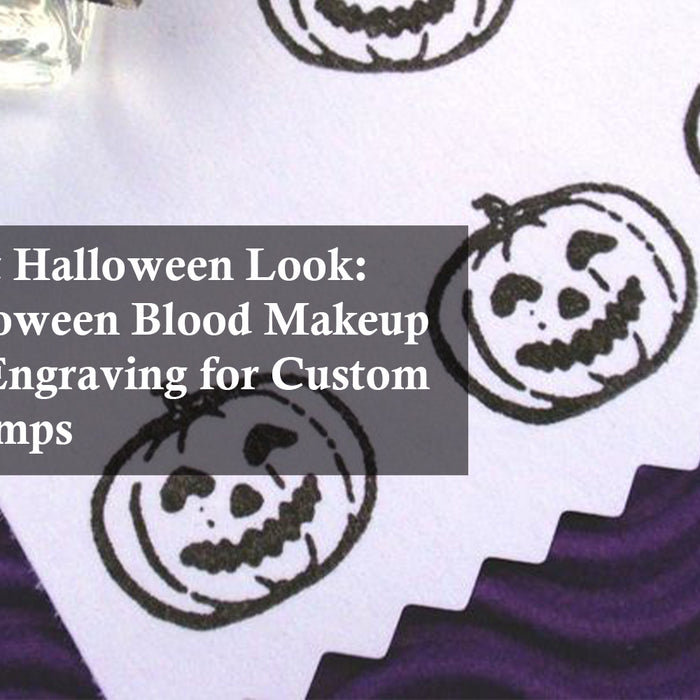 The Perfect Halloween Look: Using Halloween Blood Makeup and Laser Engraving for Custom Rubber Stamps