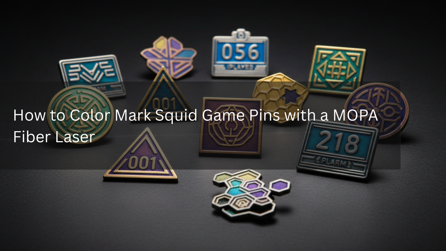 How to Color Mark Squid Game Pins with a MOPA Fiber Laser