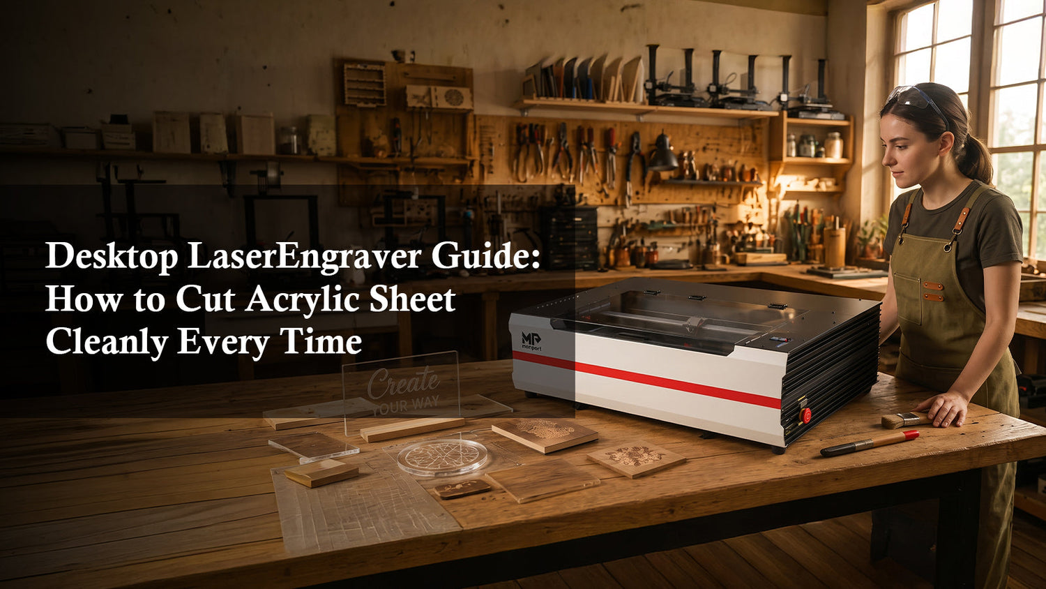 Desktop Laser Engraver Guide: How to Cut Acrylic Sheet Cleanly Every Time