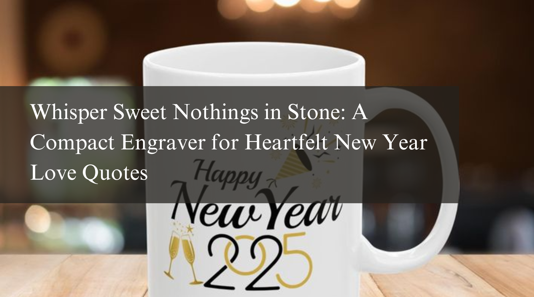 Whisper Sweet Nothings in Stone: A Compact Engraver for Heartfelt New Year Love Quotes