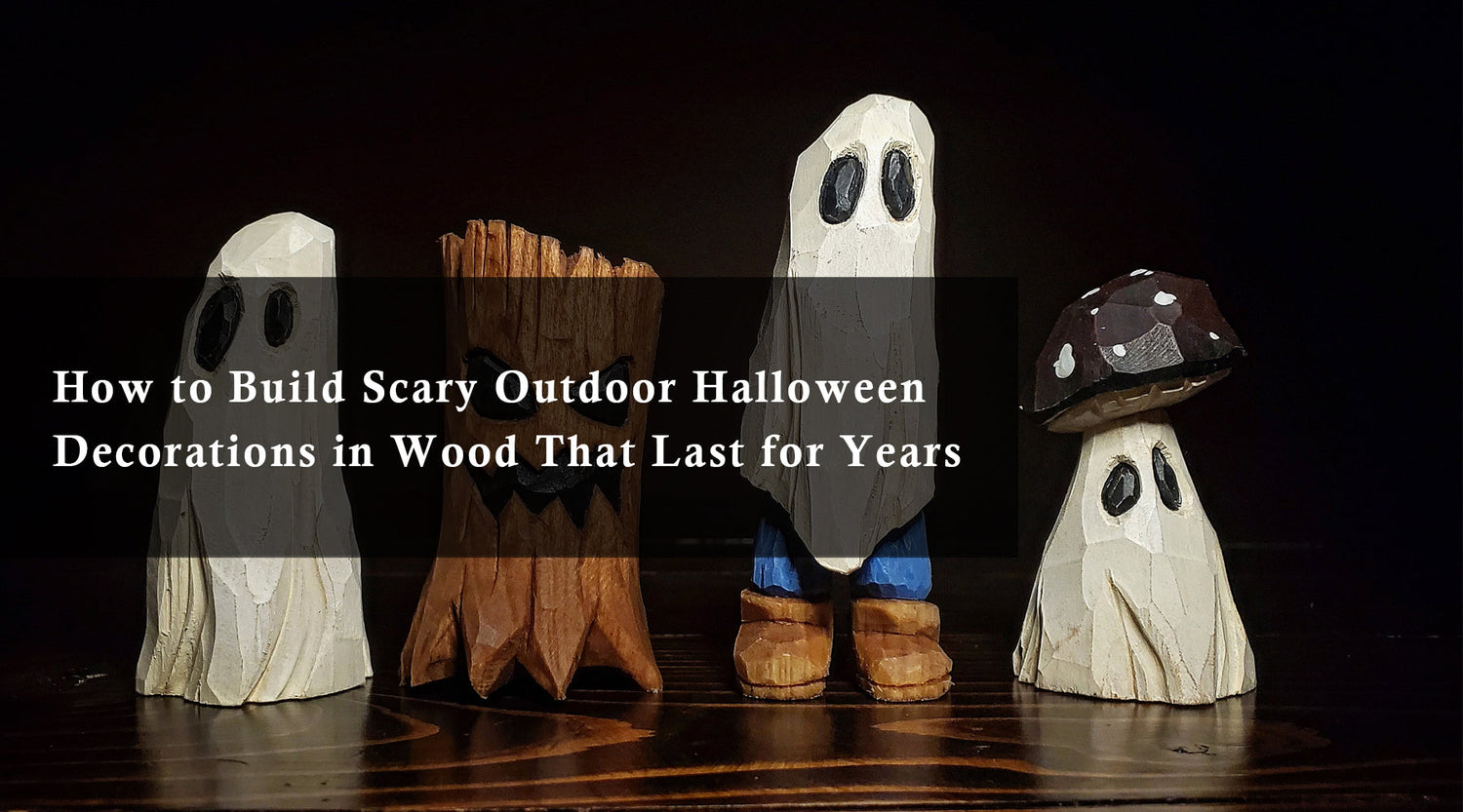 How to Build Scary Outdoor Halloween Decorations in Wood That Last for Years