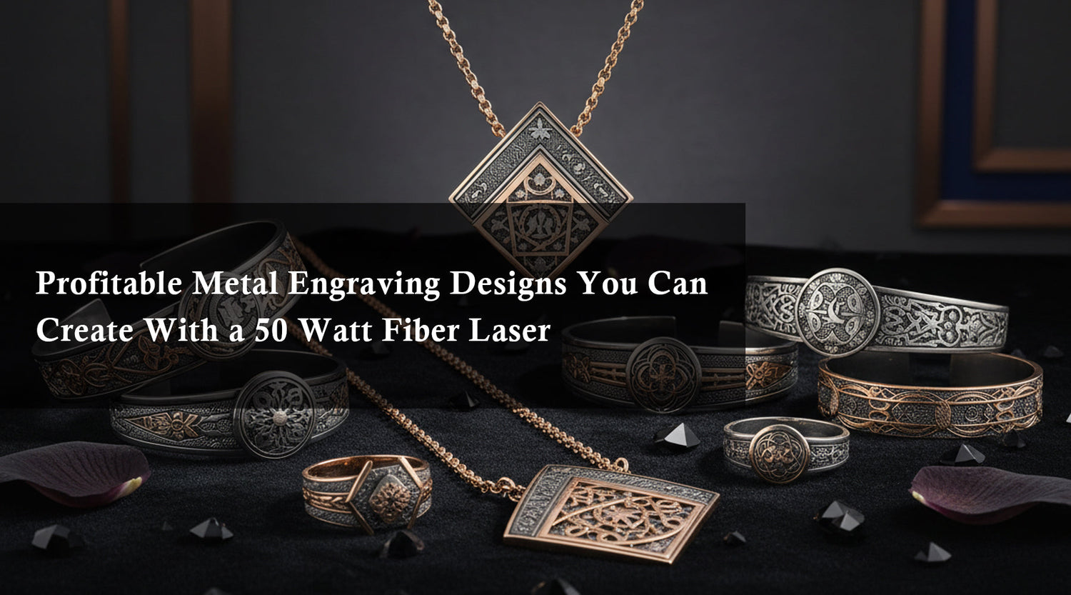 Profitable Metal Engraving Designs You Can Create With a 50 Watt Fiber Laser