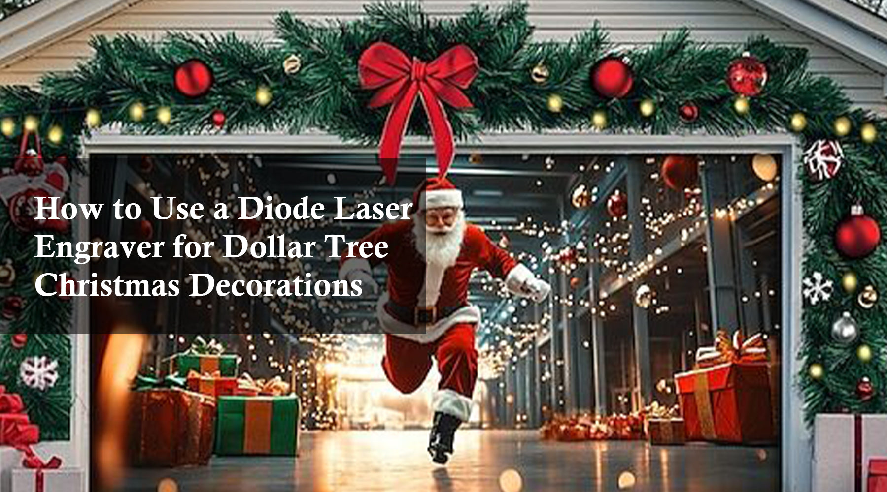 Transform Your Holiday Decor with Acrylic Laser Engraving and Creative Garage Door Christmas Decorations