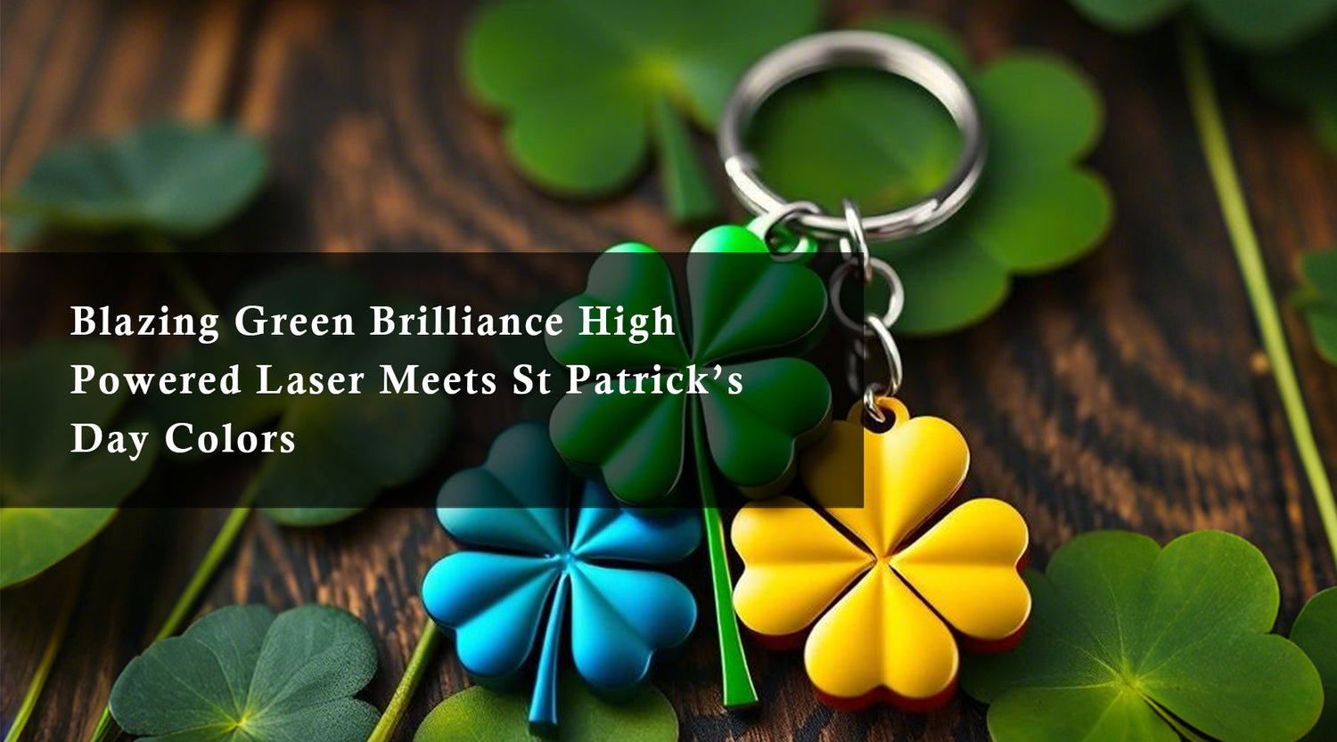 Blazing Green Brilliance: High Powered Laser Meets St. Patrick’s Day Colors