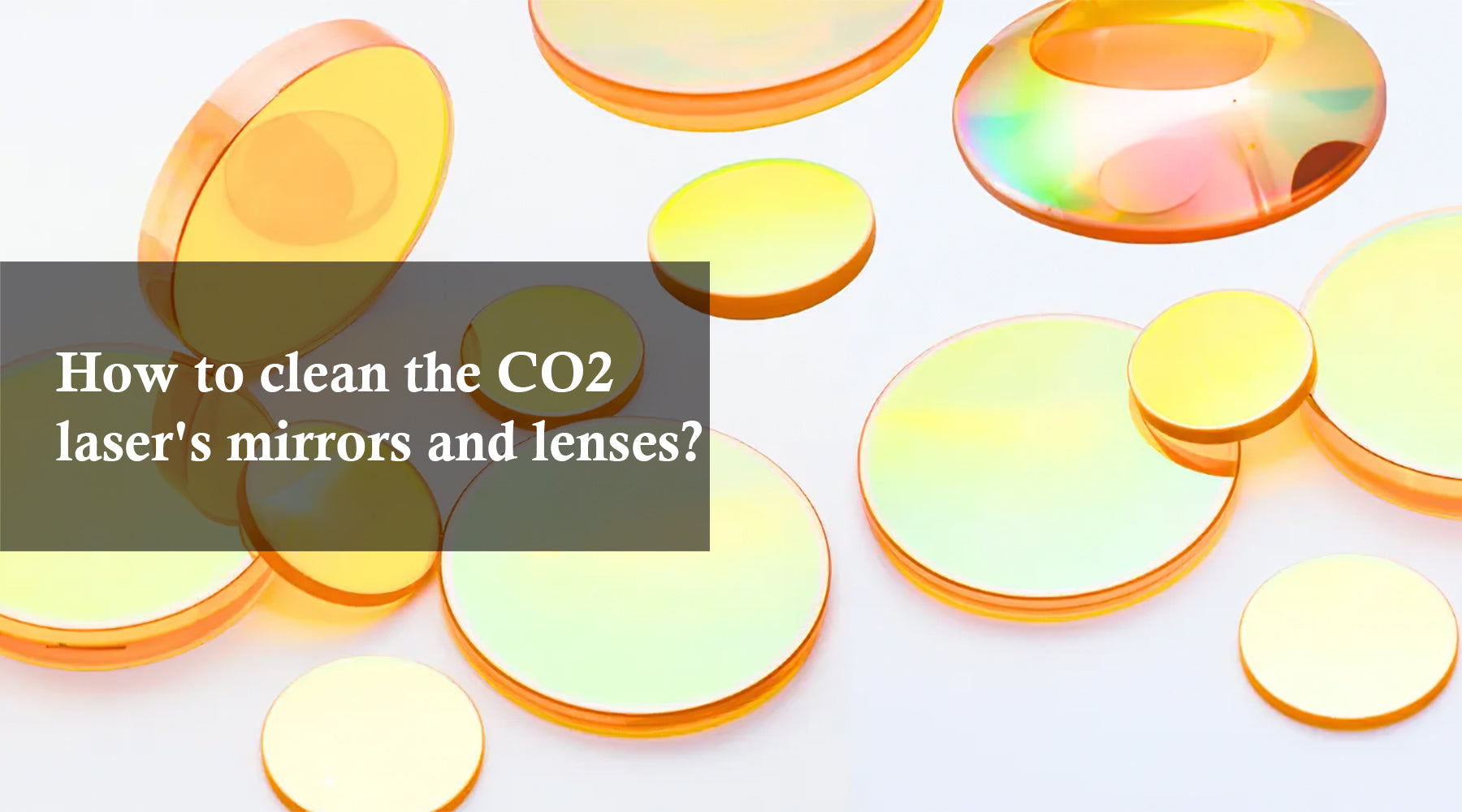 How to clean the CO2 laser's mirrors and lenses?