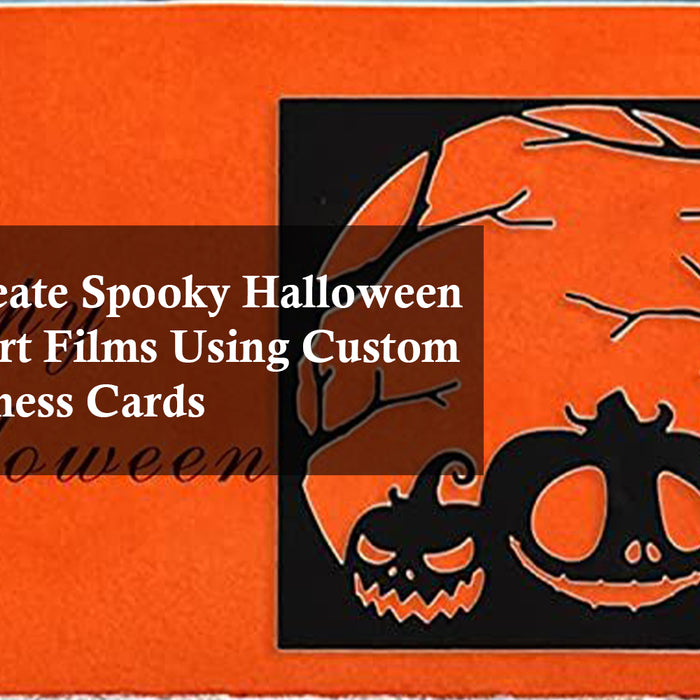 How to Create Spooky Halloween Horror Short Films Using Custom Metal Business Cards