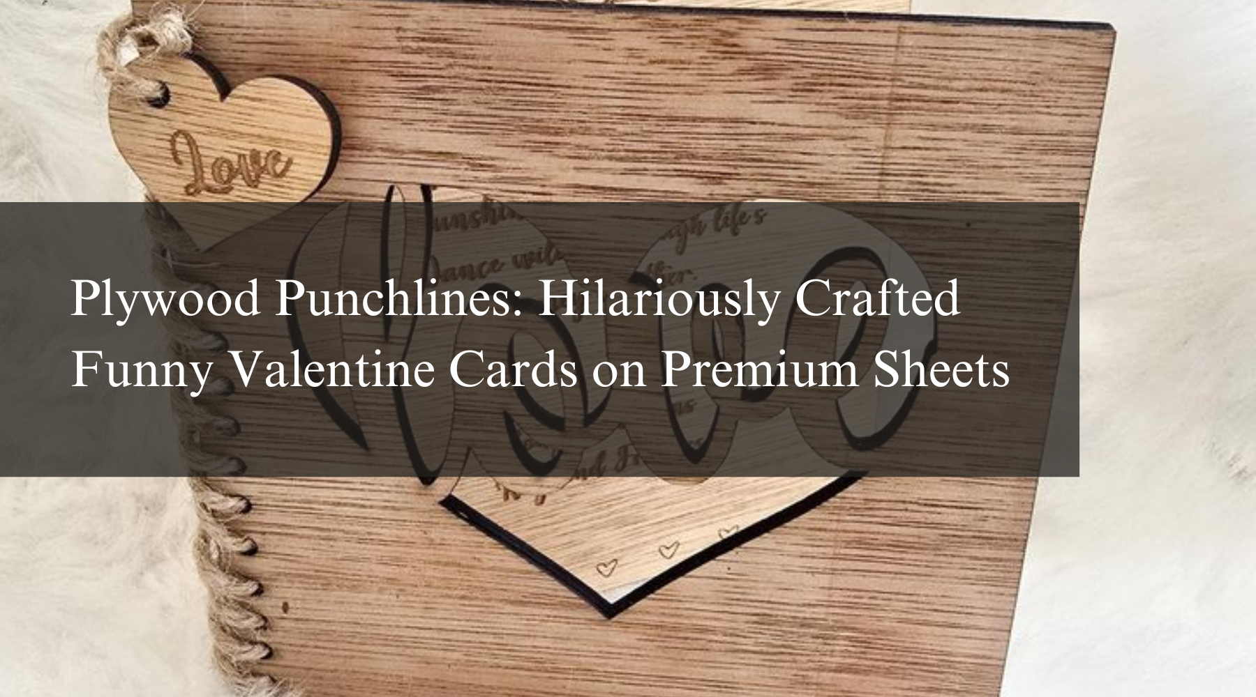 Plywood Punchlines: Hilariously Crafted Funny Valentine Cards on Premium Sheets