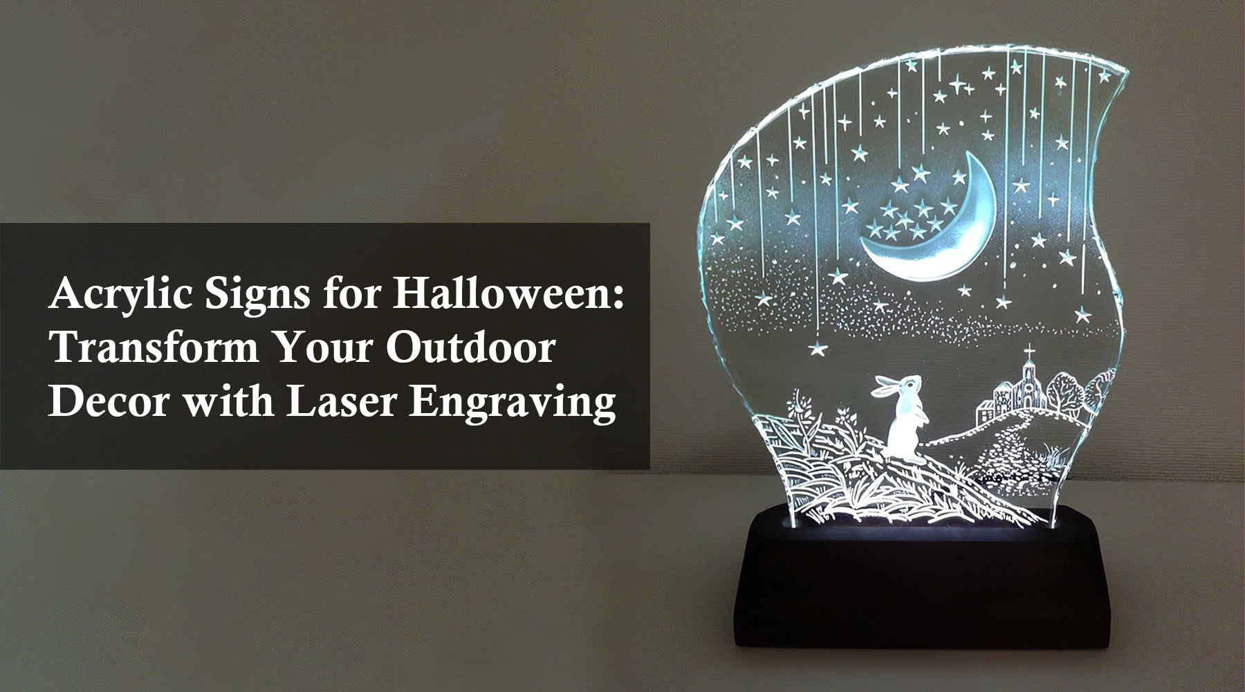 Acrylic Signs for Halloween: Transform Your Outdoor Decor with Laser Engraving