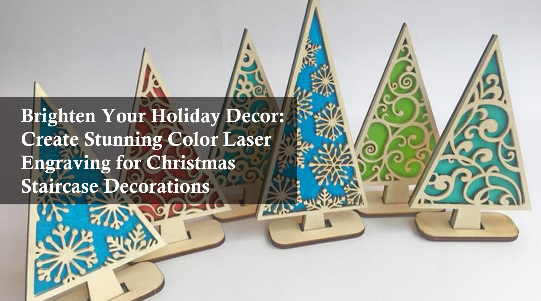 Brighten Your Holiday Decor: Create Stunning Color Laser Engraving for Christmas Staircase Decorations