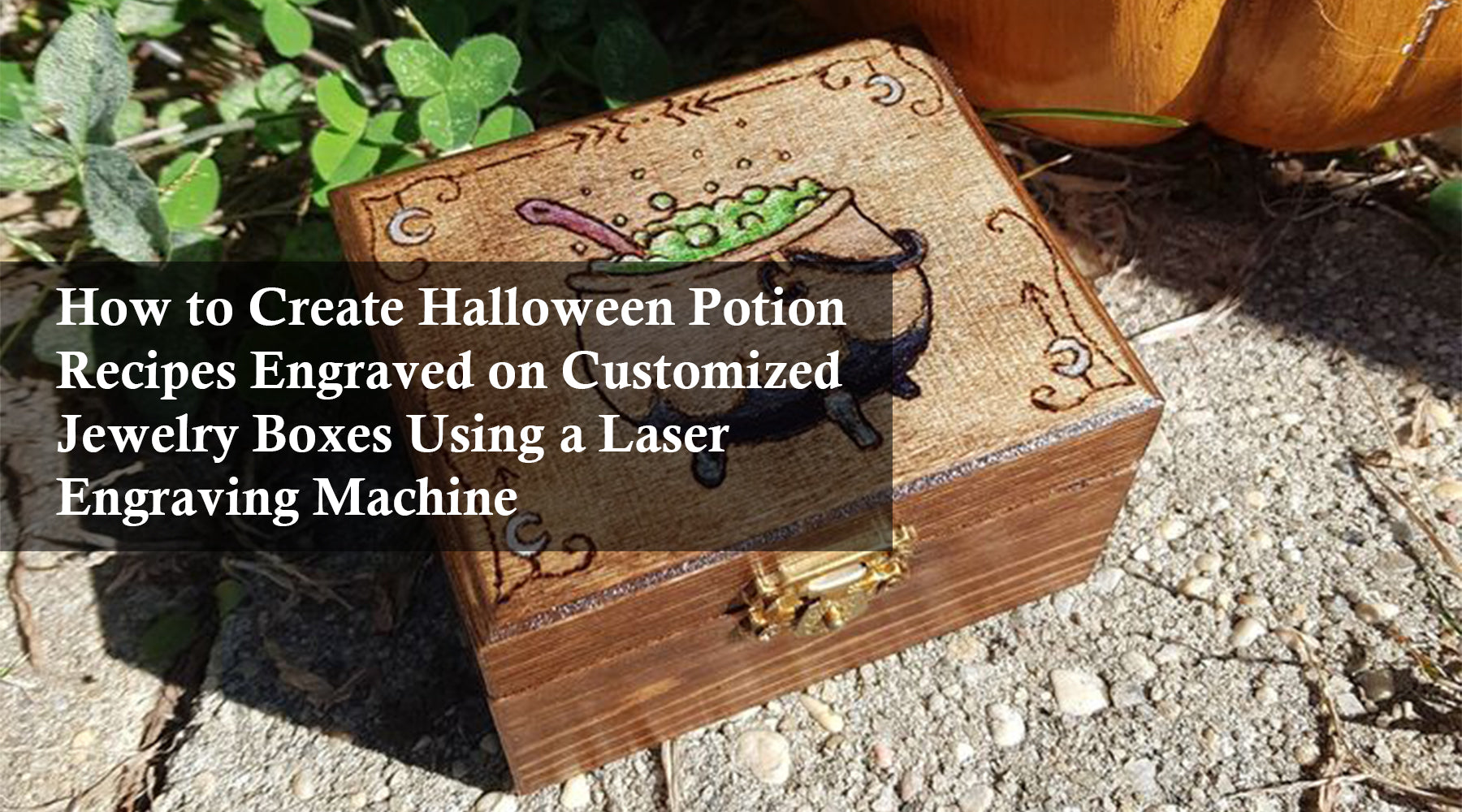 How to Create Halloween Potion Recipes Engraved on Customized Jewelry Boxes Using a Laser Engraving Machine