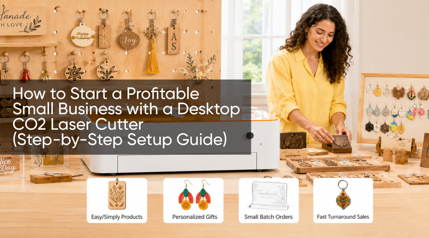 How to Start a Profitable Small Business with a Desktop CO2 Laser Cutter (Step-by-Step Setup Guide)
