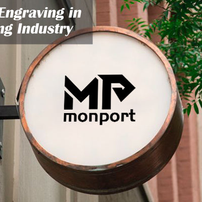 Monport CO2 laser engraving in advertising industry