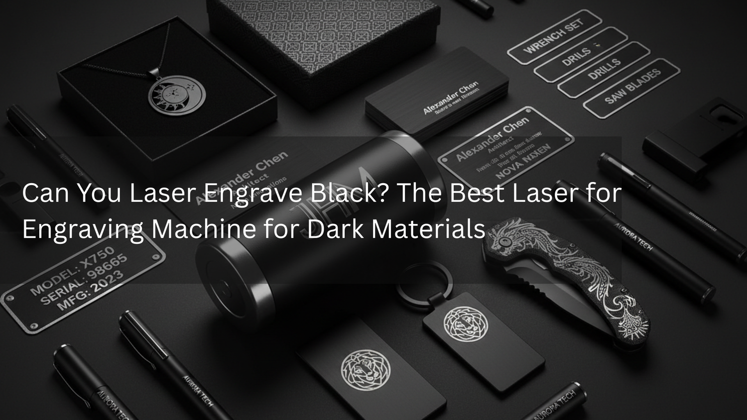 Can You Laser Engrave Black? The Best Laser for Engraving Machine for Dark Materials