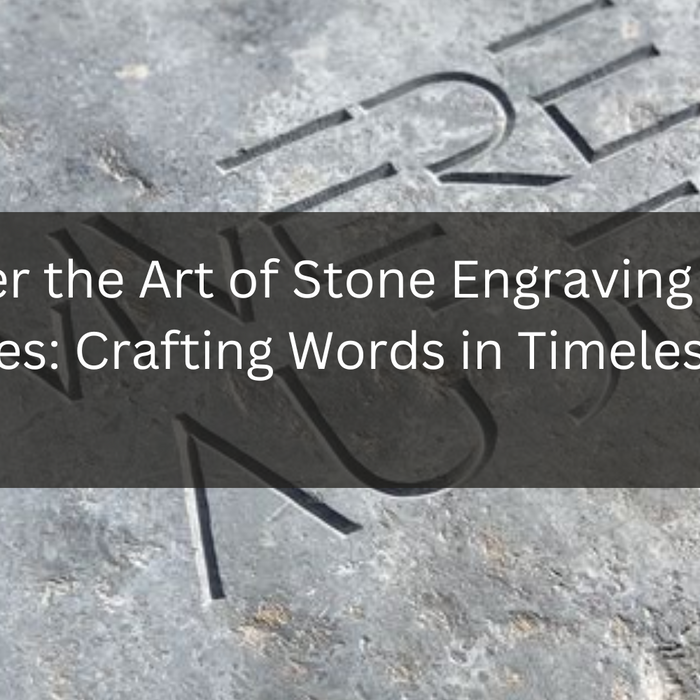 Discover the Art of Stone Engraving Machines: Crafting Words in Timeless Stone