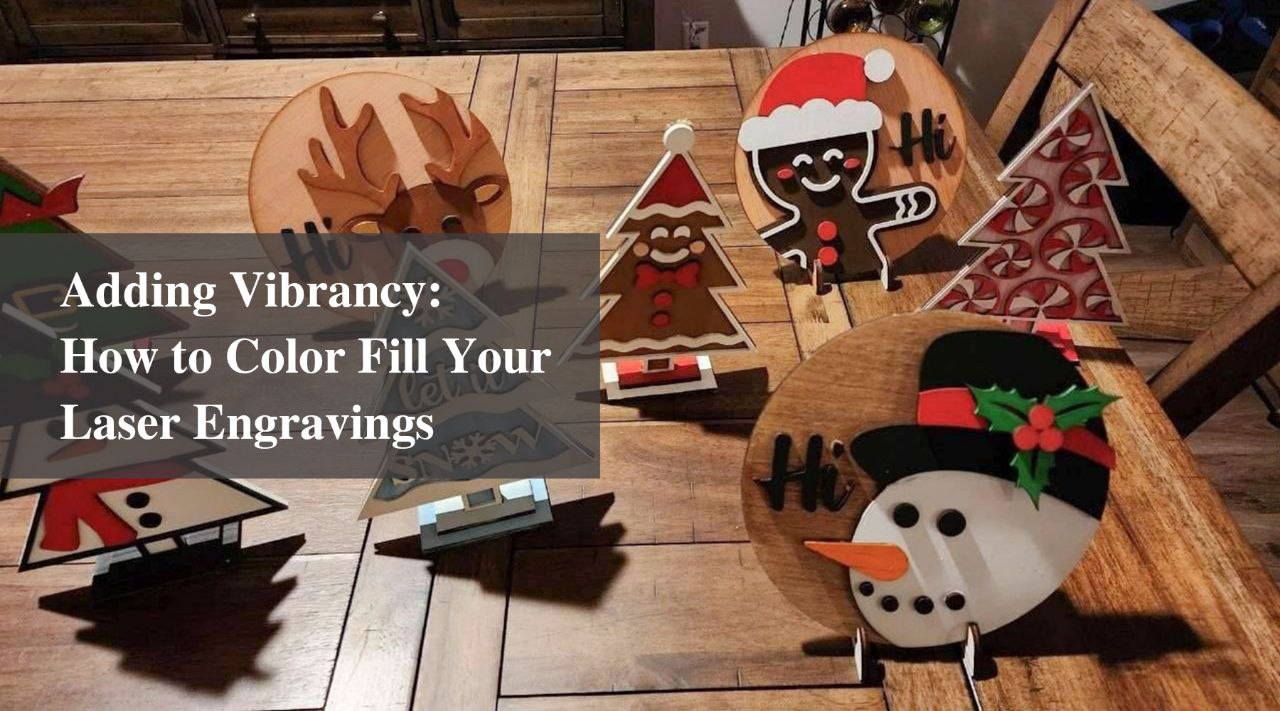 how to color fill your laser engravings
