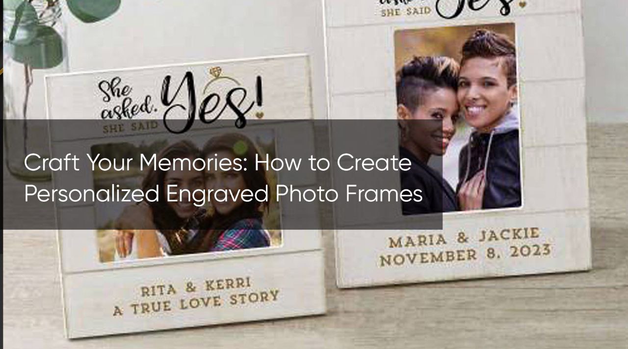 personalized engraved photo frame