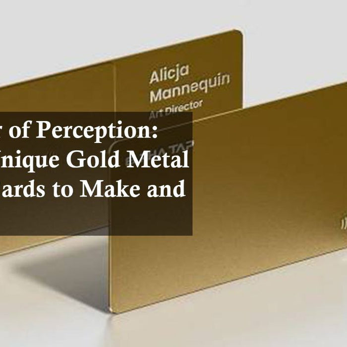 gold metal business card